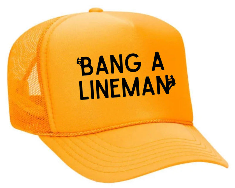 Load image into Gallery viewer, Bang A Lineman Trucker Hat