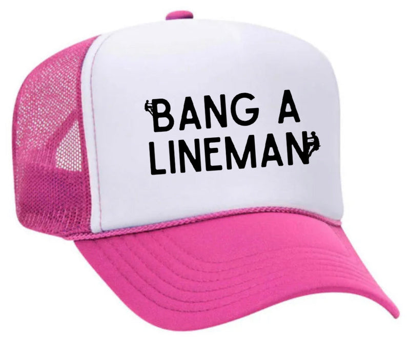 Load image into Gallery viewer, Bang A Lineman Trucker Hat