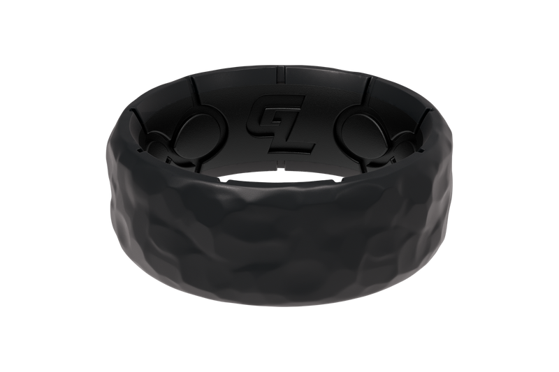 Load image into Gallery viewer, Zeus Hammered Graphite Ring