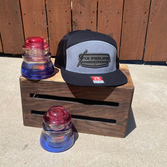 Heather Gray & Black Richardson 168 Panel Hat