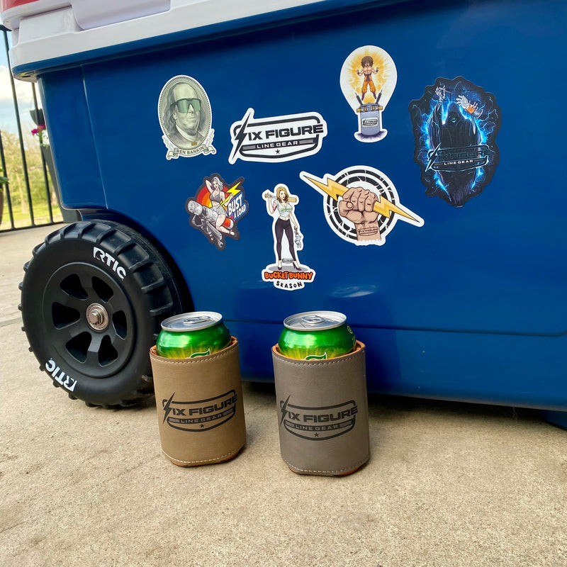 Load image into Gallery viewer, Six Figure Line Gear Koozie