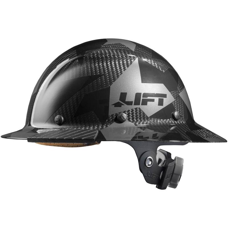 Load image into Gallery viewer, DAX Carbon Fiber Camo Full Brim Hardhat