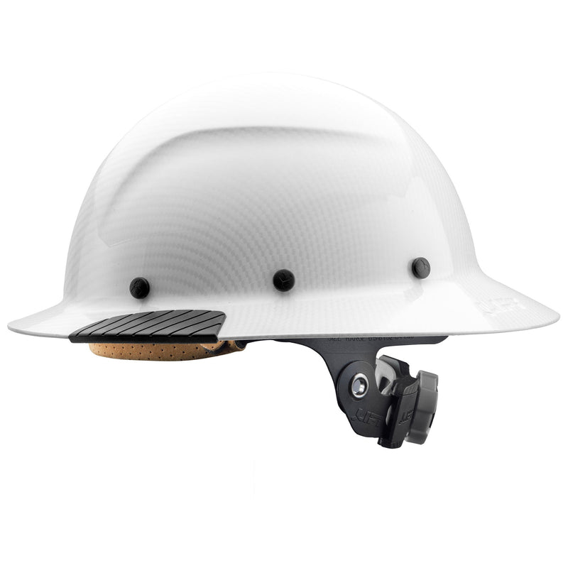 Load image into Gallery viewer, DAX White Carbon Full Brim Hard Hat