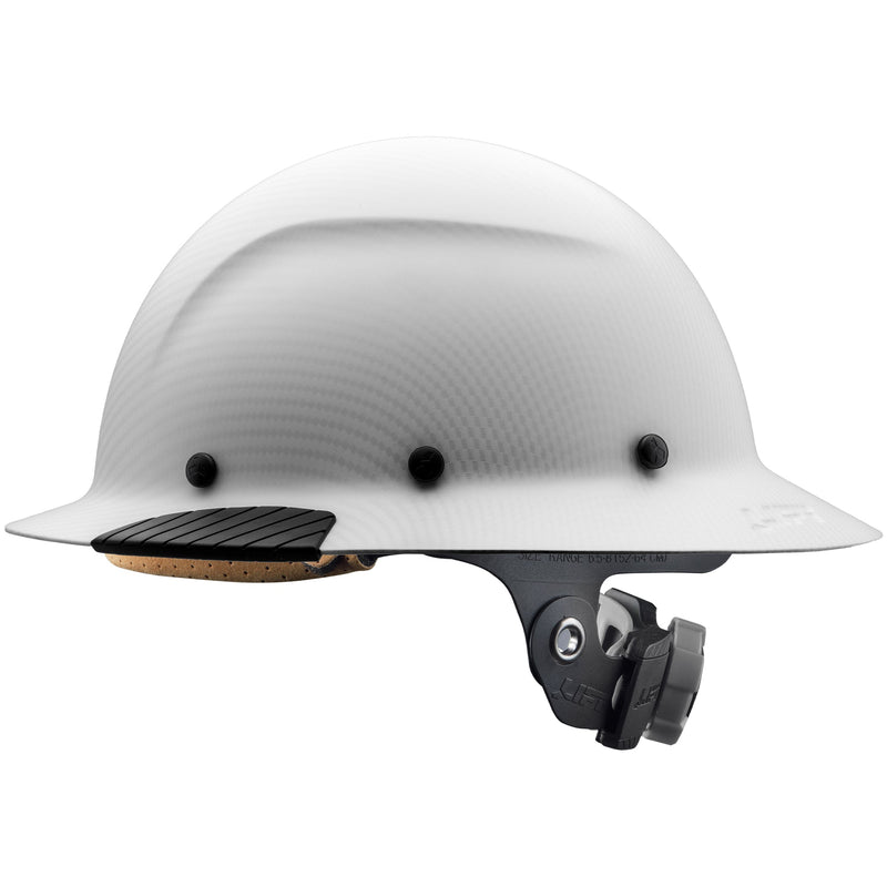 Load image into Gallery viewer, DAX White Carbon Full Brim Hard Hat