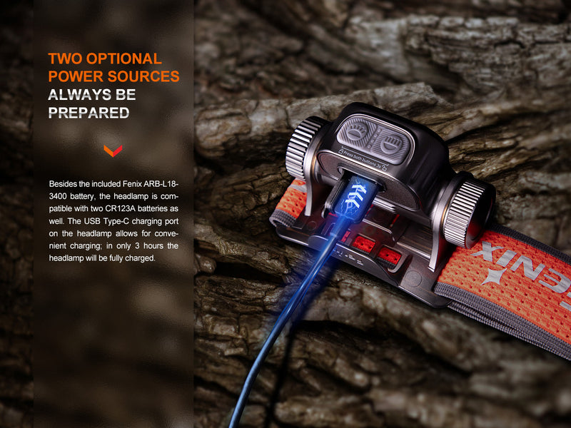Load image into Gallery viewer, Fenix HM65R-T V2 Rechargeable Lightweight Trail Running Headlamp
