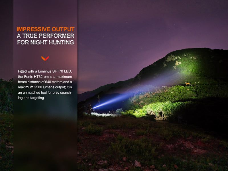 Load image into Gallery viewer, Hunting Flashlight with Red & Green Output - HT32