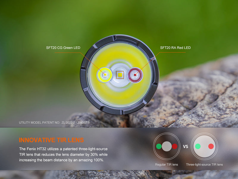 Load image into Gallery viewer, Hunting Flashlight with Red & Green Output - HT32
