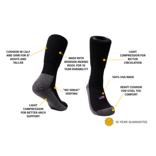 Load image into Gallery viewer, Heavyweight Boot Wool Work Sock