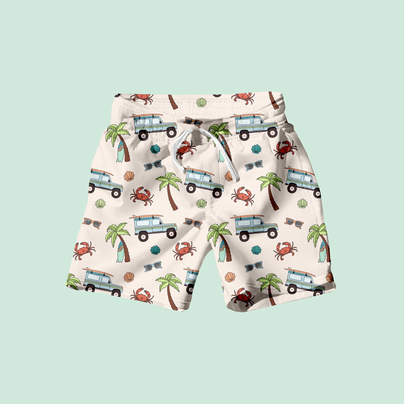 Load image into Gallery viewer, Boys Surfer Beach Swim Shorts / Trunks