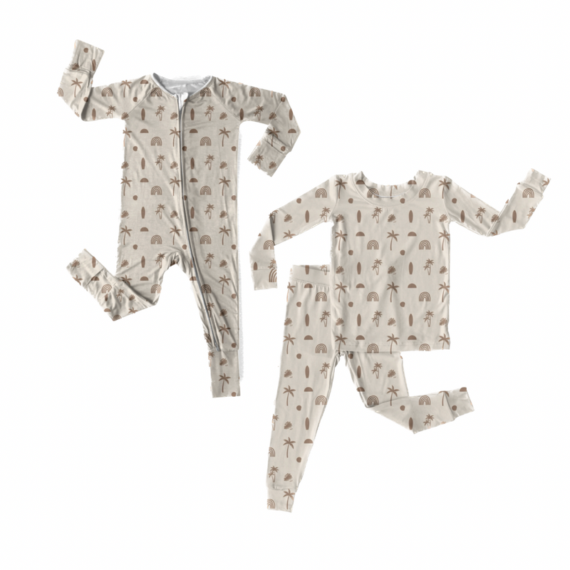 Load image into Gallery viewer, Beachy Dreams Bamboo Romper/ 2 Piece Set