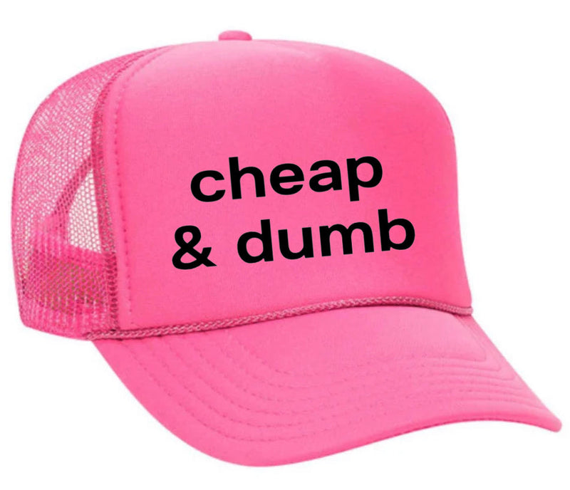 Load image into Gallery viewer, Cheap & Dumb Trucker Hat