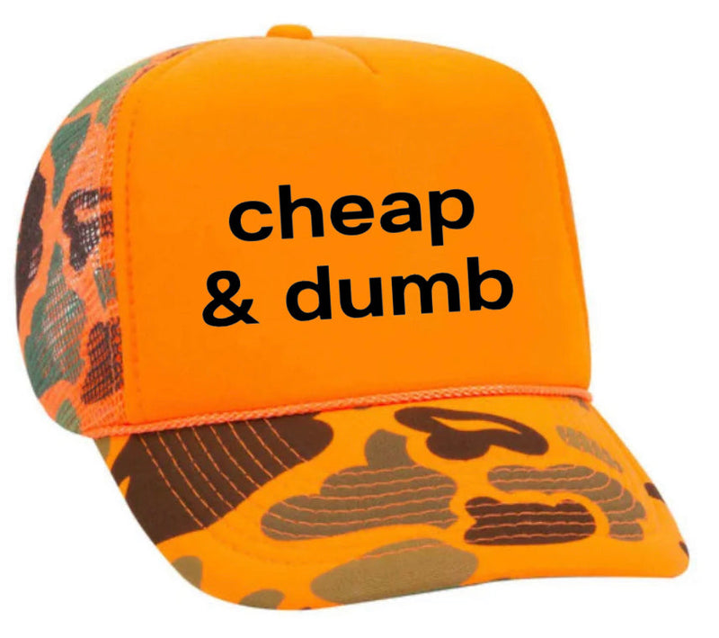 Load image into Gallery viewer, Cheap & Dumb Trucker Hat