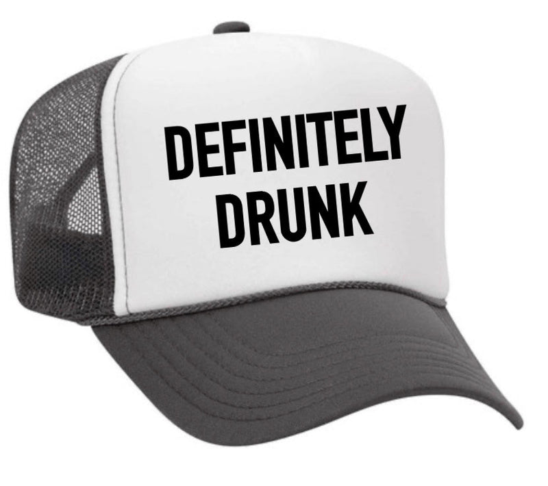 Load image into Gallery viewer, Definitely Drunk Trucker Hat