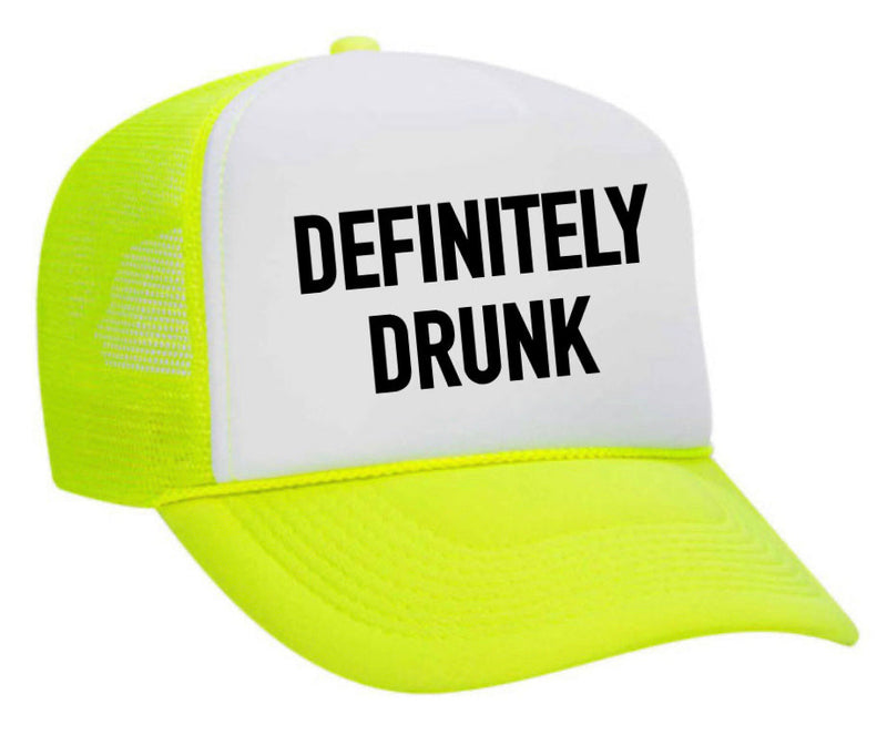 Load image into Gallery viewer, Definitely Drunk Trucker Hat