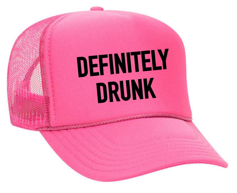 Load image into Gallery viewer, Definitely Drunk Trucker Hat