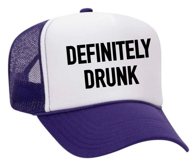 Load image into Gallery viewer, Definitely Drunk Trucker Hat