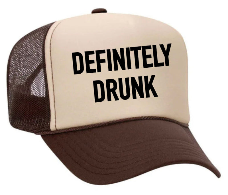 Load image into Gallery viewer, Definitely Drunk Trucker Hat