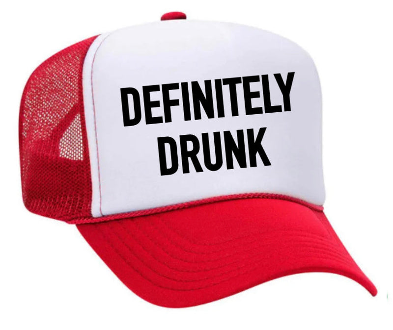 Load image into Gallery viewer, Definitely Drunk Trucker Hat