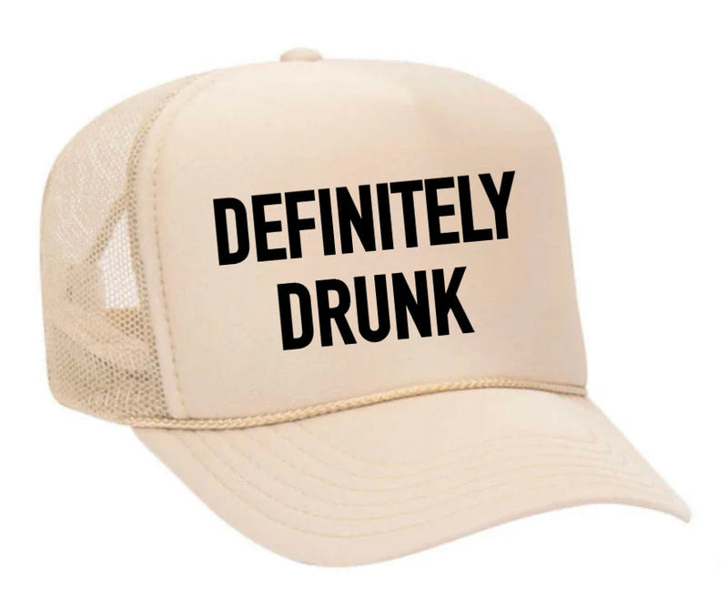 Load image into Gallery viewer, Definitely Drunk Trucker Hat