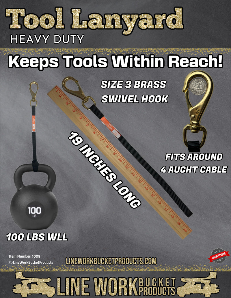 Load image into Gallery viewer, Heavy Duty Tool Lanyard 100lb WLL