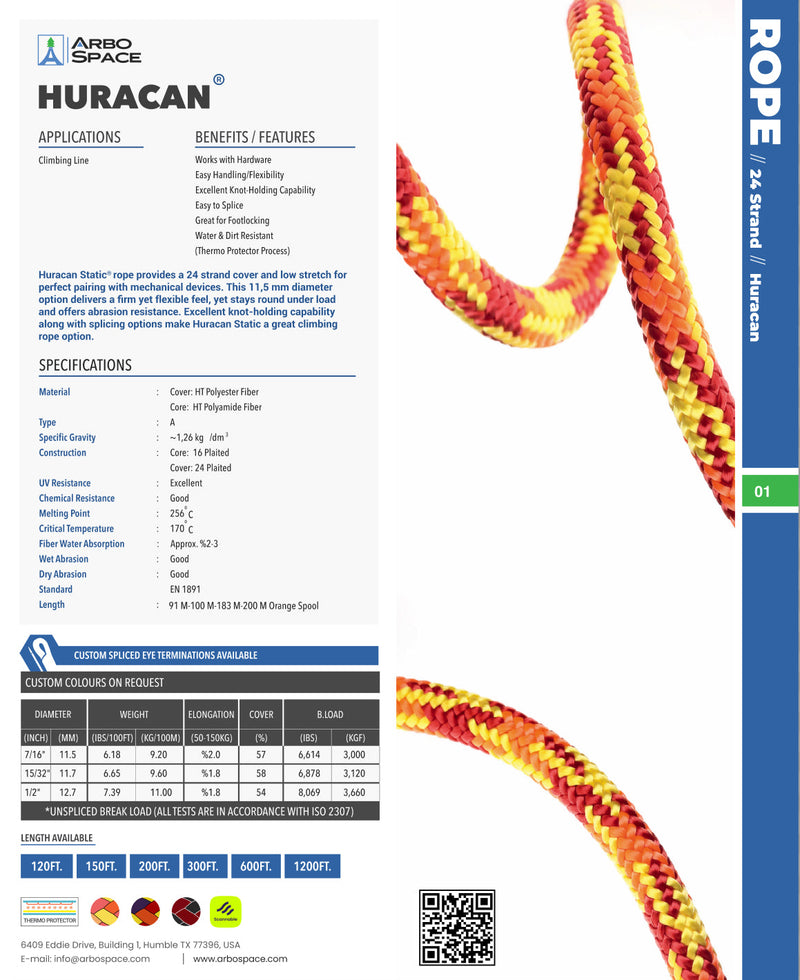 Load image into Gallery viewer, Arbo Space Huracan 12.7mm (1/2") Rope