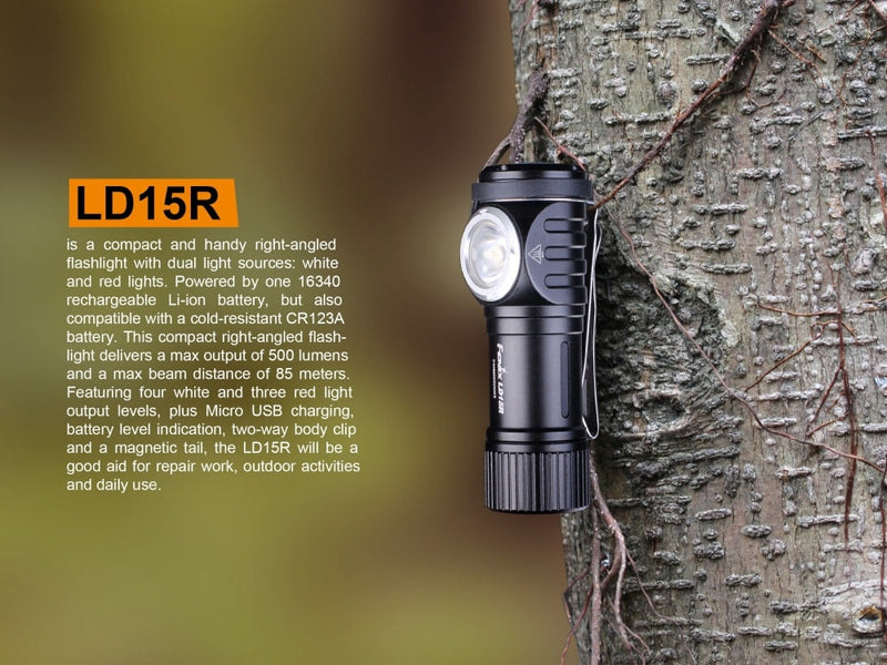 Load image into Gallery viewer, Right-Angled Rechargeable LED Flashlight - LD15R