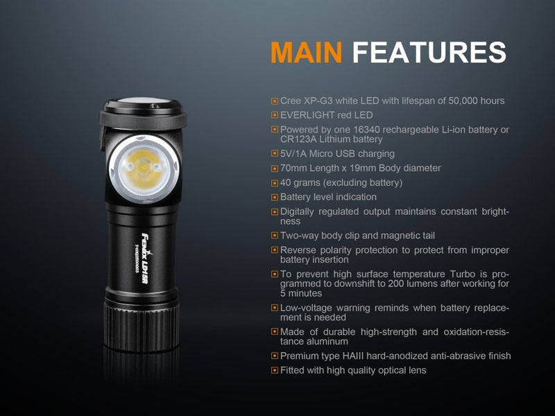 Load image into Gallery viewer, Right-Angled Rechargeable LED Flashlight - LD15R
