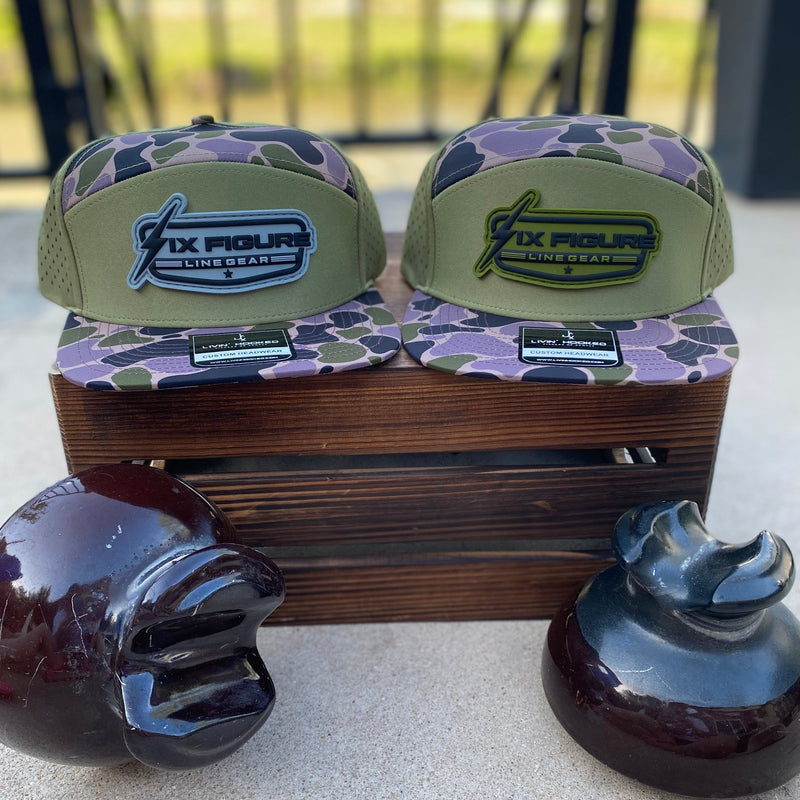 Load image into Gallery viewer, Old School Camo Livin' Hooked Panel Hat