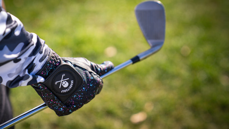 Load image into Gallery viewer, Black Paint Splatter Golf Glove