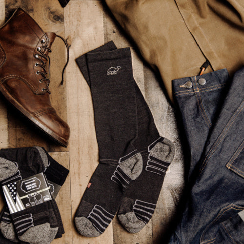 Load image into Gallery viewer, Boot Wool Work Sock