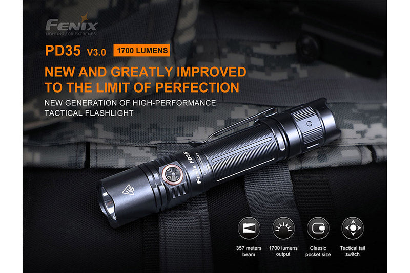 Load image into Gallery viewer, V3.0 Everyday Carry Flashlight - 1700 Lumens - PD35