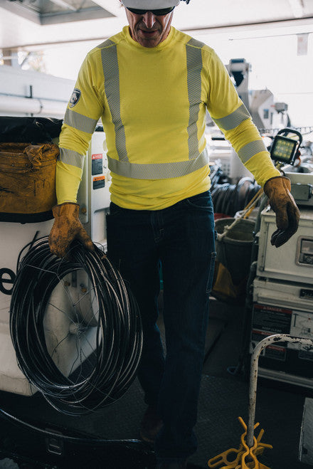 Pro Dry Tech LS Hi-Vis FR Yellow Shirt