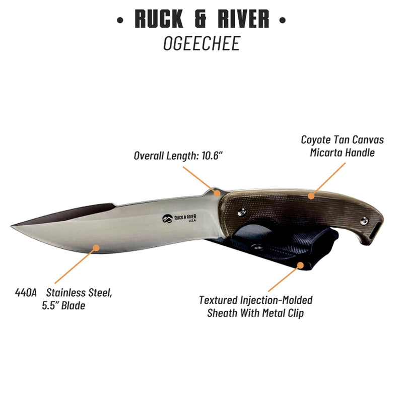 Load image into Gallery viewer, Ruck & River Ogeechee Fixed Blade Knife