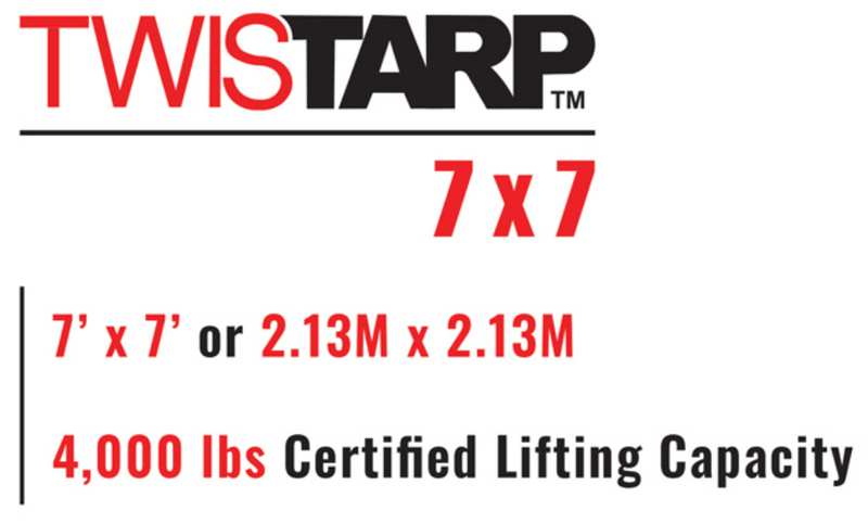 Load image into Gallery viewer, 7' x 7' Dirt Lifting Tarp