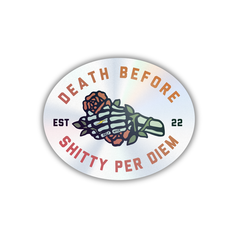 Load image into Gallery viewer, Shitty Per Diem Sticker (White or Holographic)