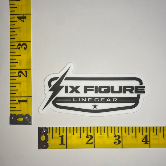 Six Figure Line Gear Sticker