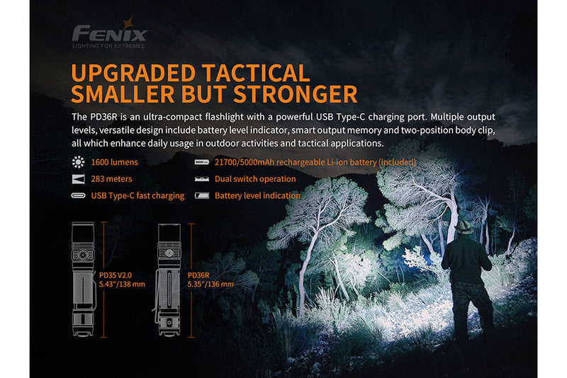 Load image into Gallery viewer, Tactical LED Flashlight - PD36R - Discontinued