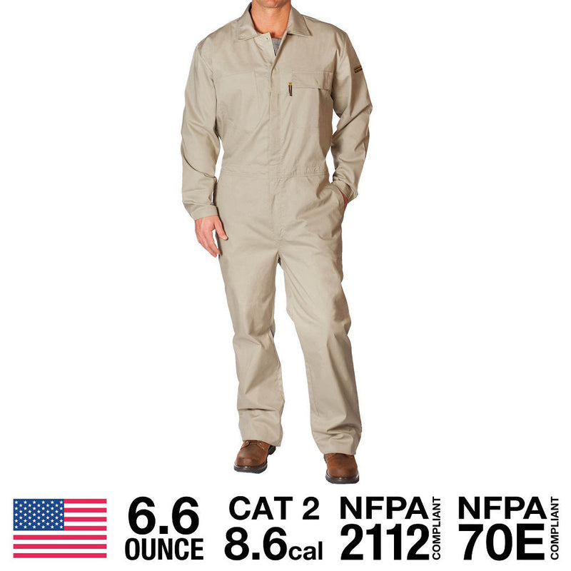 Load image into Gallery viewer, Flame Resistant Featherweight Beige Coveralls