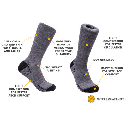Load image into Gallery viewer, Boot Wool Work Sock