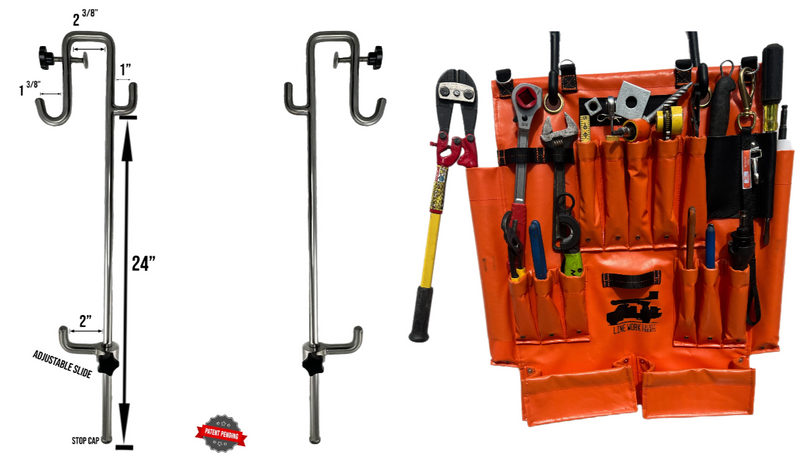 Load image into Gallery viewer, Efficiency Hooks and Tool Apron Bundle - (2x Efficiency Hooks, 1 Tool Apron)