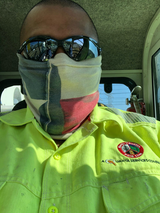 Texas Flag FR Face Muffler