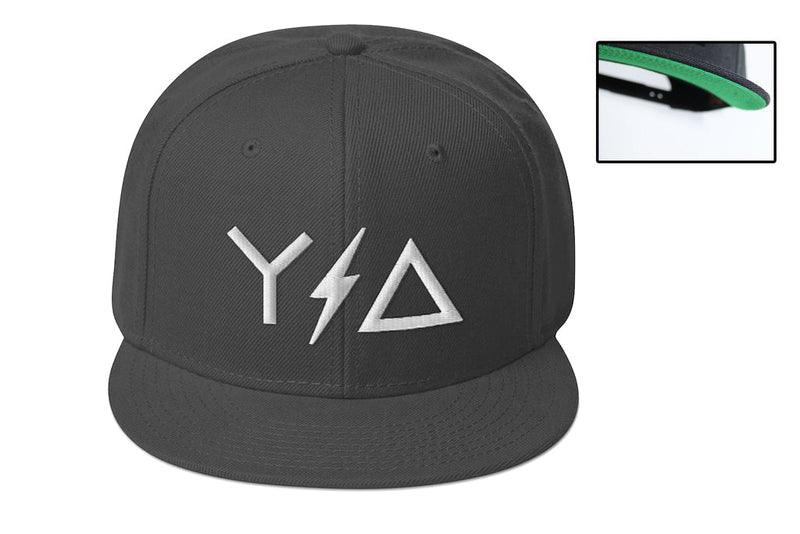 Load image into Gallery viewer, Gray Flat Brim Snapback