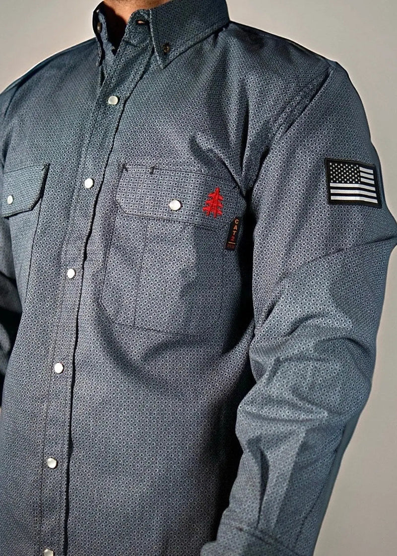Load image into Gallery viewer, FR Pearl Snap Work Shirt - Forged Gray