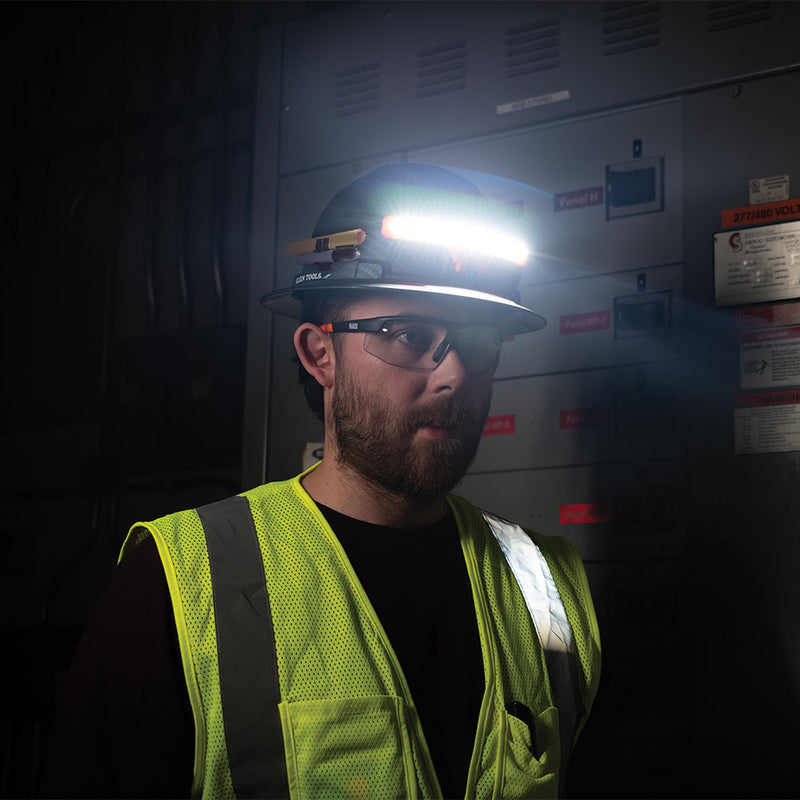 Load image into Gallery viewer, Wide-Beam Headlamp with Mount for Hard Hat