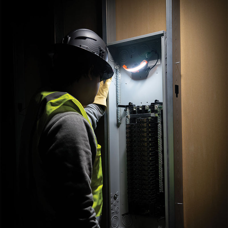 Load image into Gallery viewer, Wide-Beam Headlamp with Mount for Hard Hat