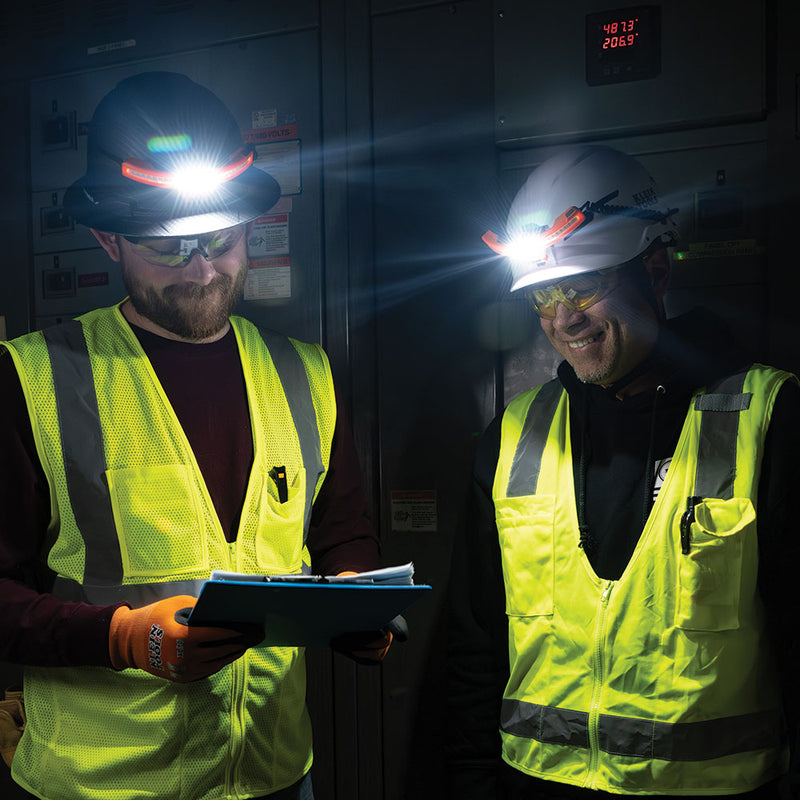 Load image into Gallery viewer, Wide-Beam Headlamp with Mount for Hard Hat