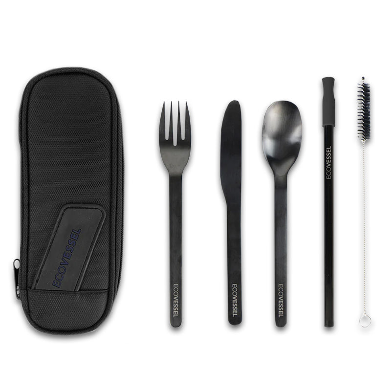 Load image into Gallery viewer, EcoVessel's Wanderware Reusable Stainless Steel Set