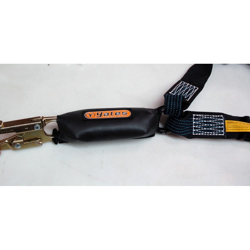881-12 Dual Elastic Legs w/6-12 ft Free Fall Lanyard - 2 1/2" Aluminum ladder Hooks