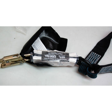 881-12 Dual Elastic Legs w/6-12 ft Free Fall Lanyard - 2 1/2" Aluminum ladder Hooks