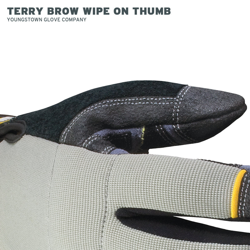 Load image into Gallery viewer, 05-3080-70 Youngstown Cut-Resistant General Utility Glove - Terry Brow Wipe on Thumb
